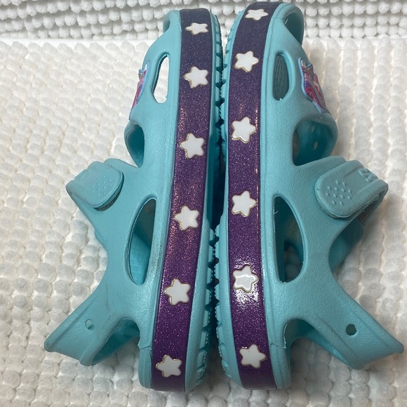 CROCS Kids Turquoise Unicorn Sandals - Picture 10 of 13